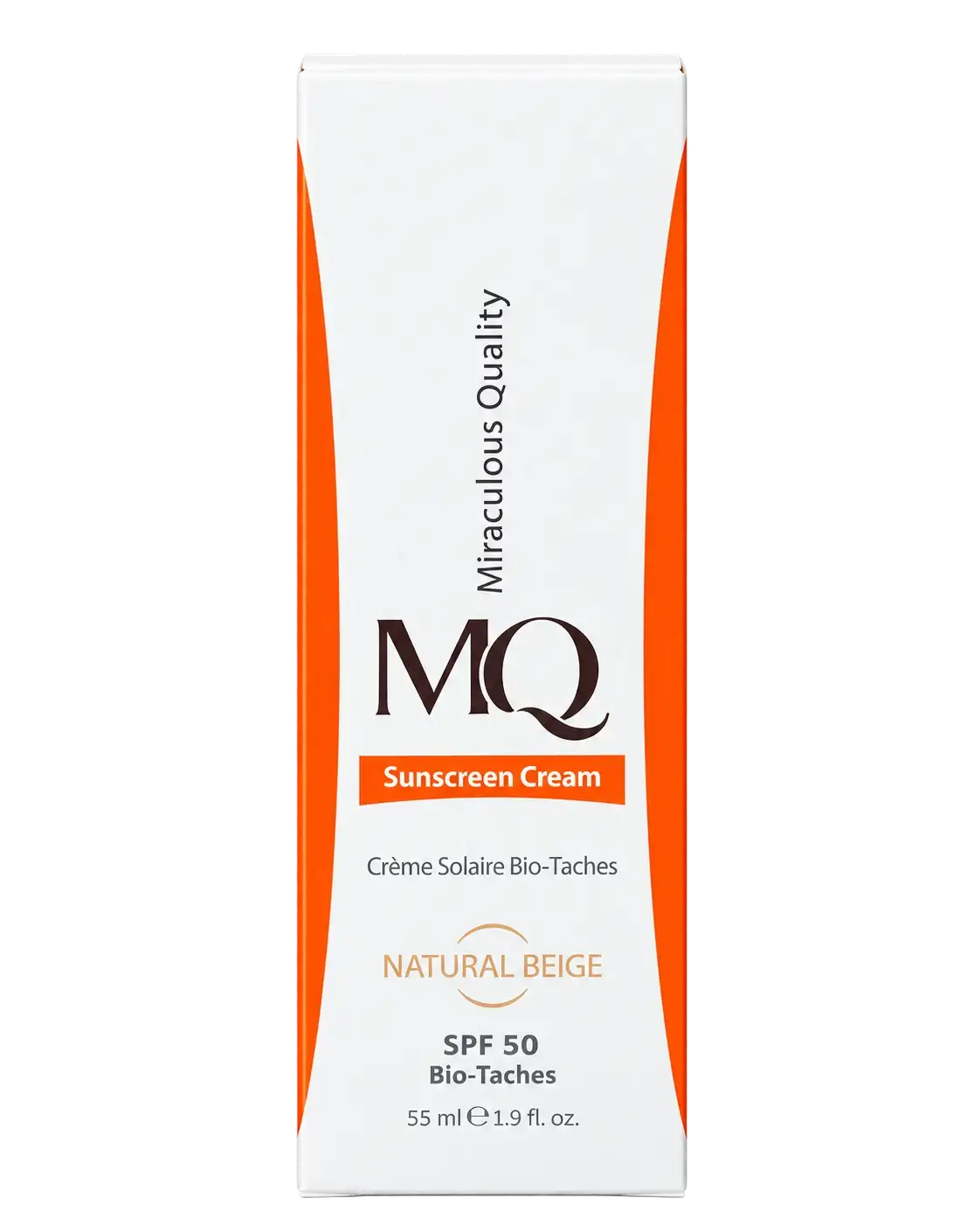 ضد آفتاب ضد لک ام کیو مدل Natural Beige SPF50