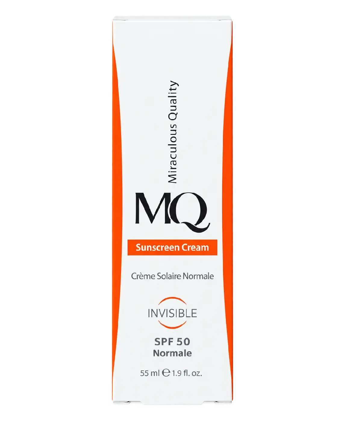 ضد آفتاب بی‌رنگ ام کیو مناسب پوست خشک و نرمال SPF50