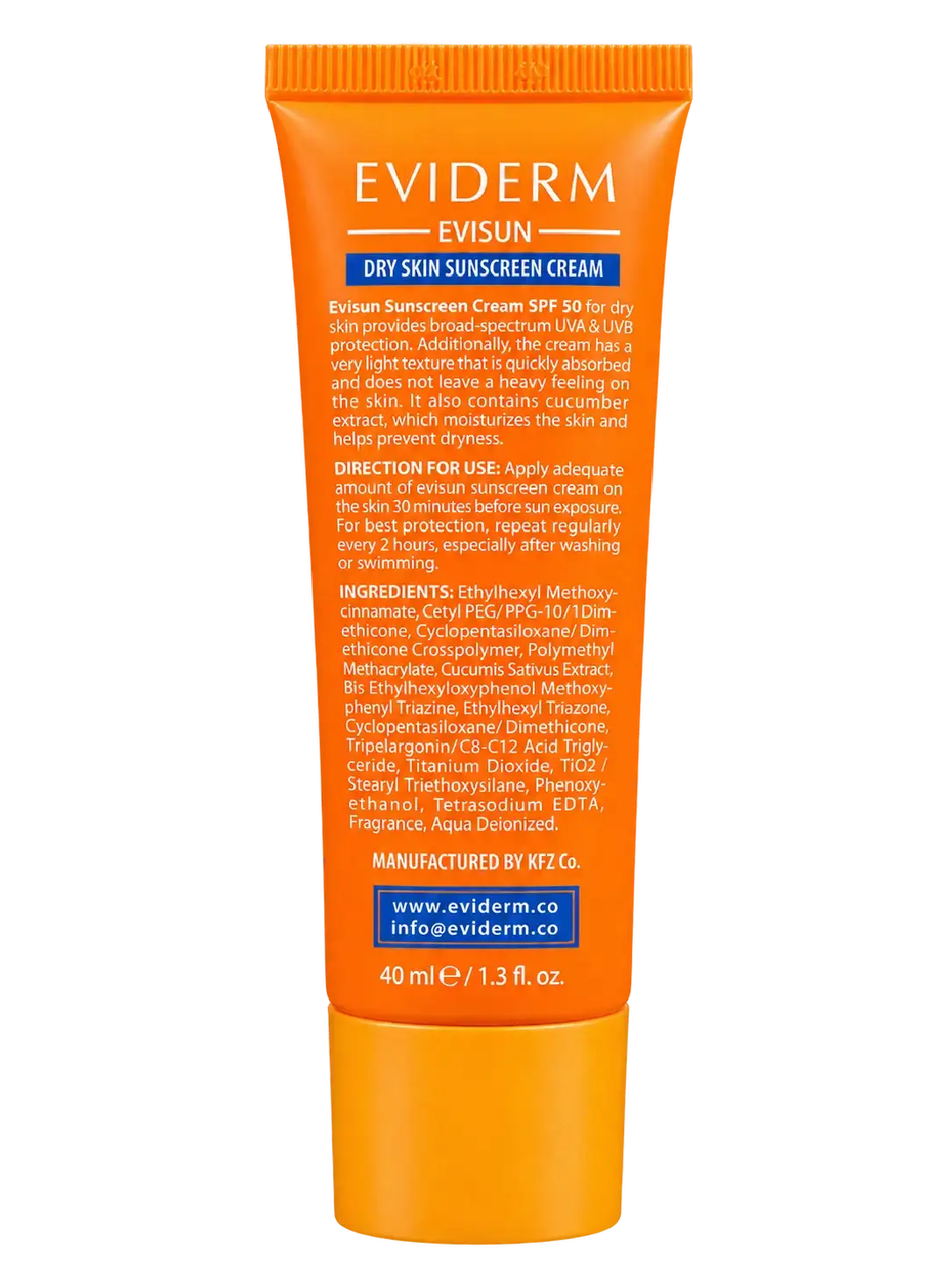 تصویر 3 از ضد آفتاب اویدرم مدل Evisun Invisible SPF 50+ مناسب پوست خشک